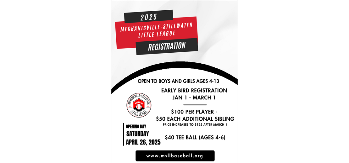     Baseball is Back!! Registration will open 1/1/2025